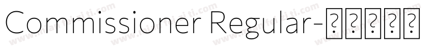 Commissioner Regular字体转换